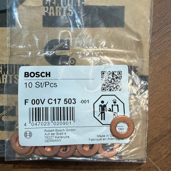 Шайба уплотнительная (форсунки) F00VC17503, 5290486, 3937142, 3900808 ISF2.8, EQB, L